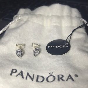 Pandora sterling silver earrings